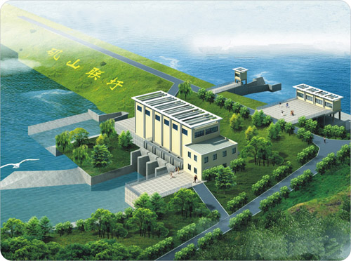人水和谐(都昌矶山湖电排站沉建工程)